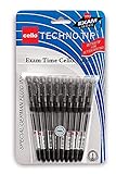 Cello Technotip Ball Pen Set - Pack of 10 (Black) by StationeryClub