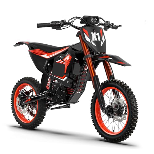 QRONGE X1 Spark Electric Dirt Bike, Electric-Bike with 60V 28.8Ah