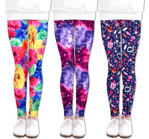 Image of LUOUSE Girls' Leggings Full Length Comfy Pants Trousers 4-13 Years