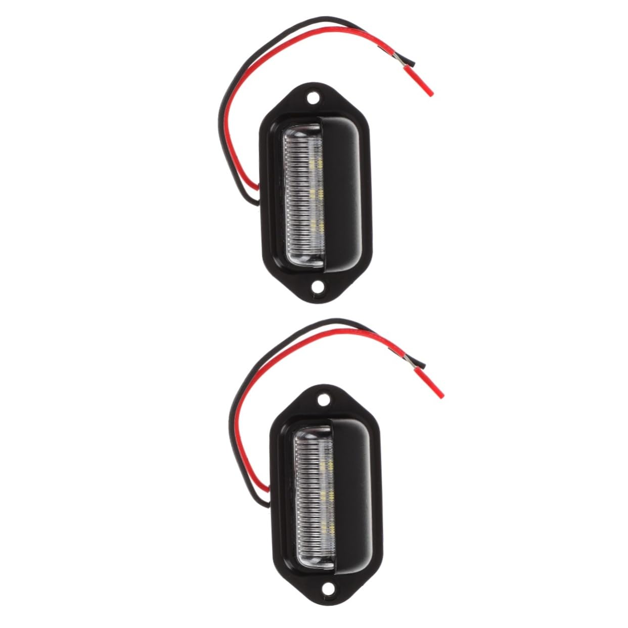 SHERCHPRY 2piezas Luz Led De Matrícula Para Remolque Lámpara Trasera De Placas De Vehículos Compatible Camiones y Trailers Instalación Consumo Energético