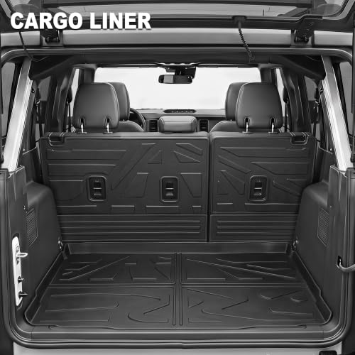 Image of KARPAL Floor Mats for 2021-2026 Ford Bronco 4 Door Full-Coverage Set
