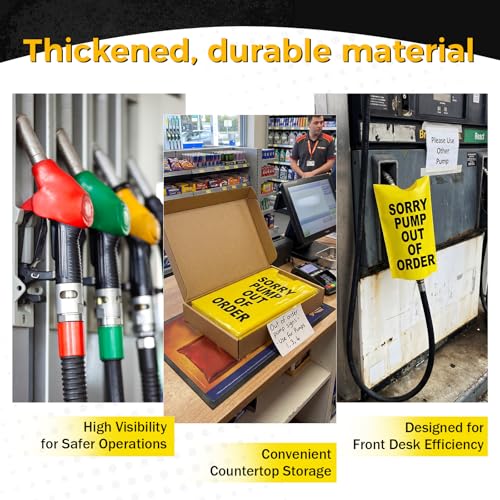 Cubierta de mangueras de combustible amarillas Sorry Pump Out 7