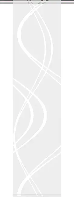 Tenda a Pannello Scorrevole Tiberio Bianco 245x60 cm - Tessuto Decorativo Scherli