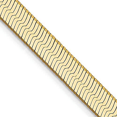 IceCarats 14K Solid Yellow Gold 5mm Herringbone Chain Necklace2