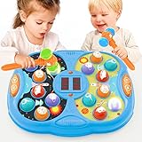 Whack A Mole Game, Learning Montessori Toddler Toy, Space Theme Birthday Toys for Age 3, 4, 5, 6 Years Old Kids, Educational Stem Toy for Boy Girl Autism Sensory Speech Therapy - 2 Pounding Hammers