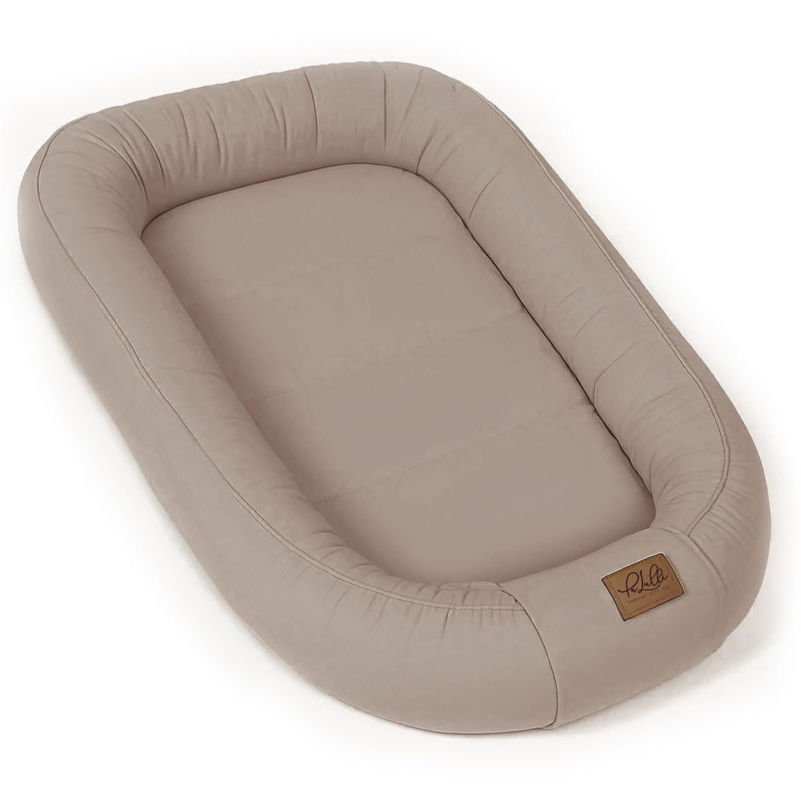PaLulli® Nido extra grande per bambini, 100 x 60 cm, in cotone, utilizzabile su entrambi i lati, realizzato a mano, traspirante e sicuro