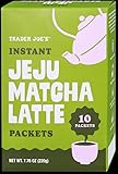 Trader Joe Instant Jeju Matcha Latte Korean Drink Mix Hot Cold Drinks 2 boxes of 10 Packets