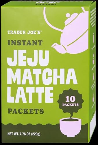 Trader Joe Instant Jeju Matcha Latte Korean Drink Mix Hot