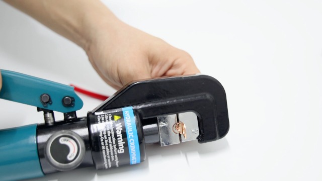 Funnerlulu Outil De Sertissage Hydraulique Avec 9 Matrices Durcies, Outil De Sertissage De Câbles Pour Matériel De Garde-corps De 0,3 Cm Et 3/16", Gamme De Sertissage Hydraulique 12 AWG-2/0 AWG Pour