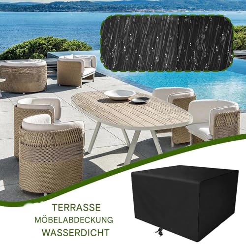 Housse de protection imperméable Oxford robuste pour préserver le mobilier de votre cour