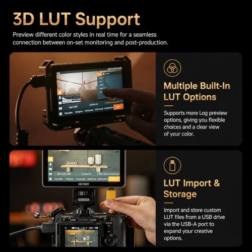Image of VILTROX DC-X2 6-Inch 2000 Nits Field Monitor, 4K30 HDMI Touchscreen, 3D LUT