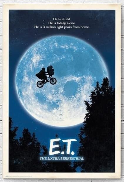Amazon.co.jp: 映画ポスター E.T. The Extra-terrestrial ET 24×36inc