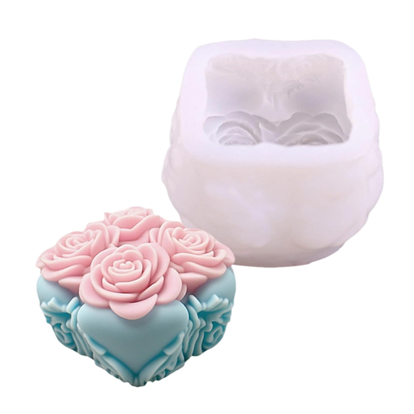 Xjdzineq Rose Waxes Mold with Not Stick Accent Silicone for Easy Creation Multipurpose Silicone Waxes Mold