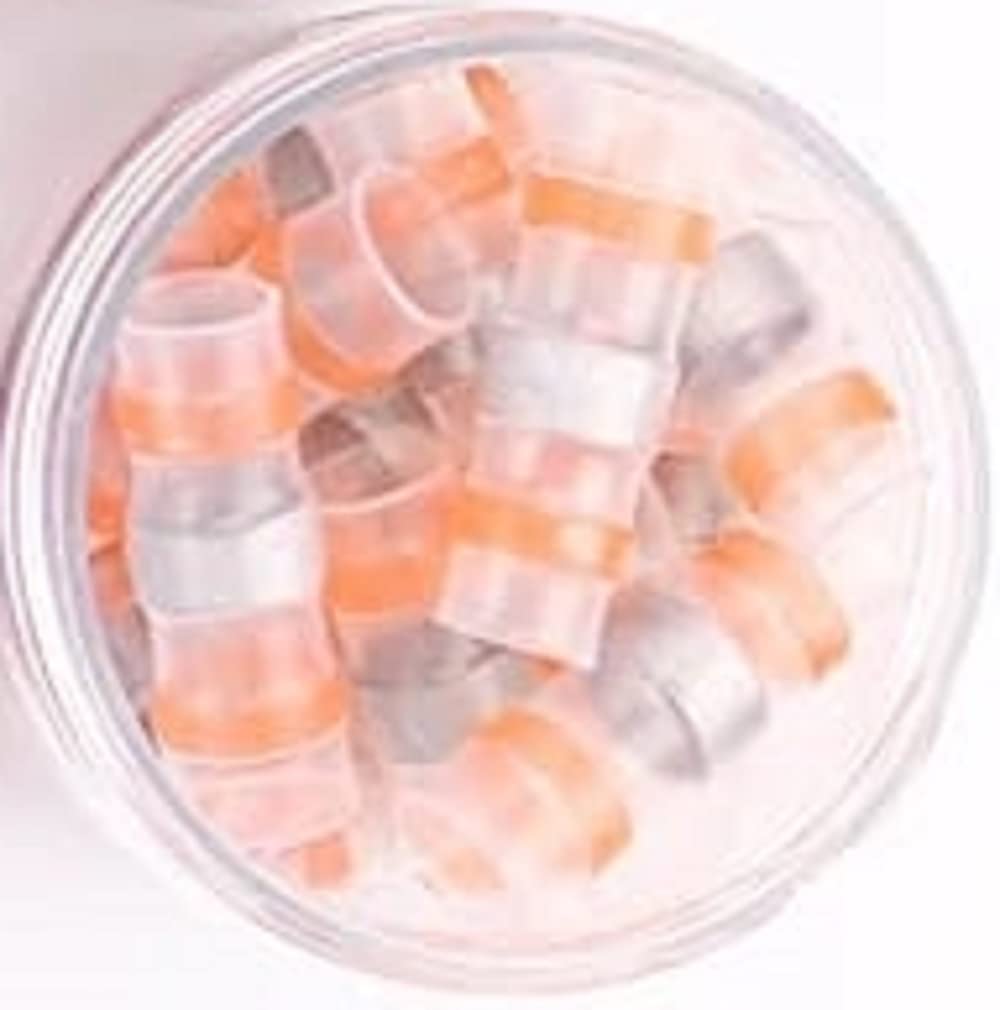 FLANKER™ 120 pcs / 8-10 Sq.mm Solder Seal Wire Connectors Kit Heat Shrink Butt Connectors Waterproof and Insulated Electrical Wire Tubes