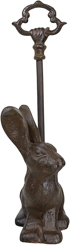 Miniatura 6 de Ebros Gift Portero de hierro fundido con mango largo, taxidermia abstracta 3D, escultura de arte 3D de 15.25 pulgadas de alto para el hogar o la