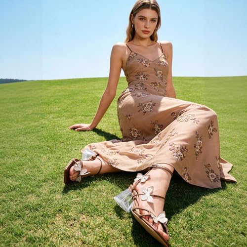 Image of Zamikoo Women's Heeled Sandals Square Open Toe Ankle Strap Block Heels Strappy Clear Heels Chunky Low Heels