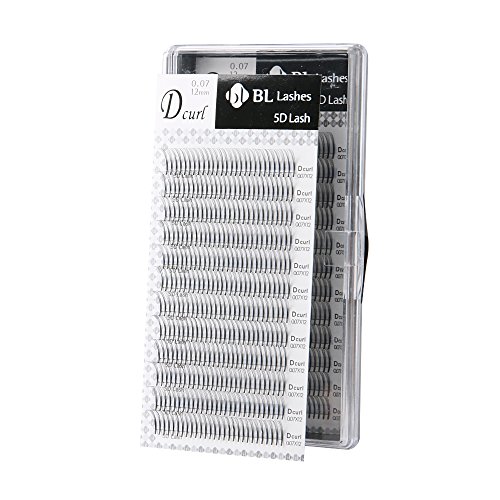 Eyelash Extension BL Lash 5D Volume Lash D Curl Thickness 0.07mm (0.07X11mm)