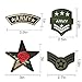 24pcs Soldier Badges Random Styles Embroidered Fabric Iron On or Sew On Cartoon Sticker Patches