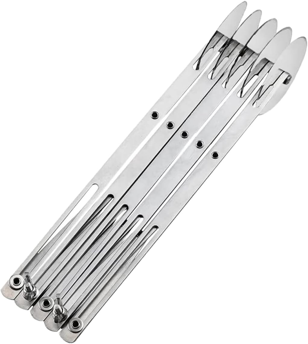 Cabilock 5-Wheel Pastry Cutter Adjustable Stainless Steel Pizza Wheel Dough Divider for Baking and Cake Decorating