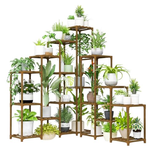 BamWorld Tall Plant Shelf For Large Plants