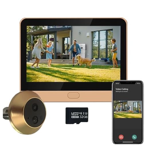 DG3 Spioncino Digitale a Batteria 1296P con MicroSD da 32GB, Video Spioncino Senza Fili con Schermo a Colori da 4,3",Grandangolare 140°,5000 mAh, WiFi 2.4 GHz, Senza Altoparlante,Rilevamento Movimento