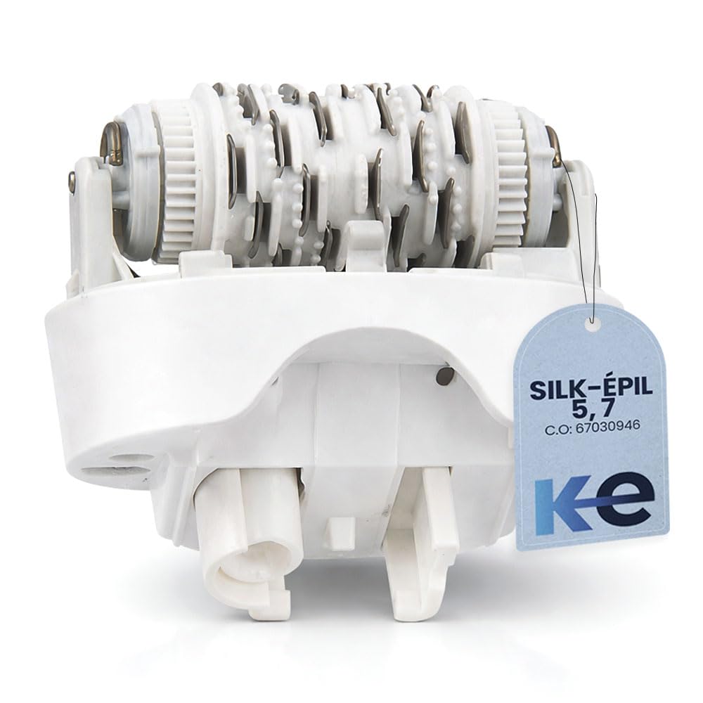 Anakel Home Tête d'épilation de Rechange Compatible avec Braun Silkepil 7 Xpressive Pro et Braun Silk Epil 5, Blanche