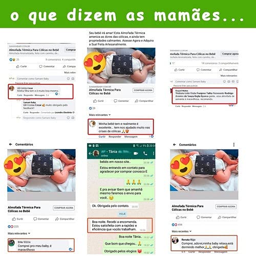 Bolsa Térmica de Semente para Cólica, Gases e Dor em Recém Nascido