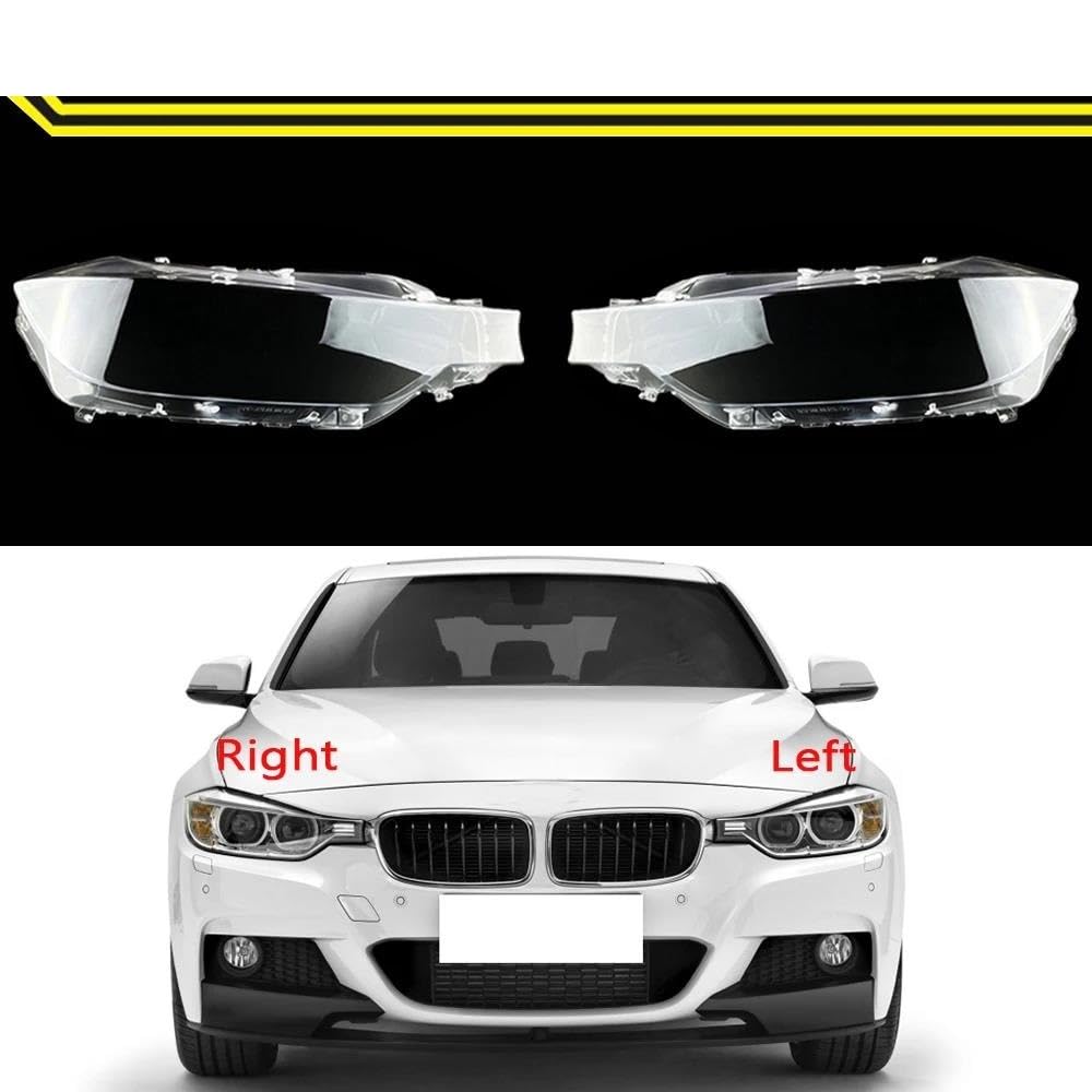 Coche Lámpara Cubierta Para Serie 3 320i 328i 316i 335i 2013 2014 2015 Carcasa Repuesto Para Faro Coche Tapas De Luz Cubierta Lente De Cristal Para Pantalla(B,Derecha)