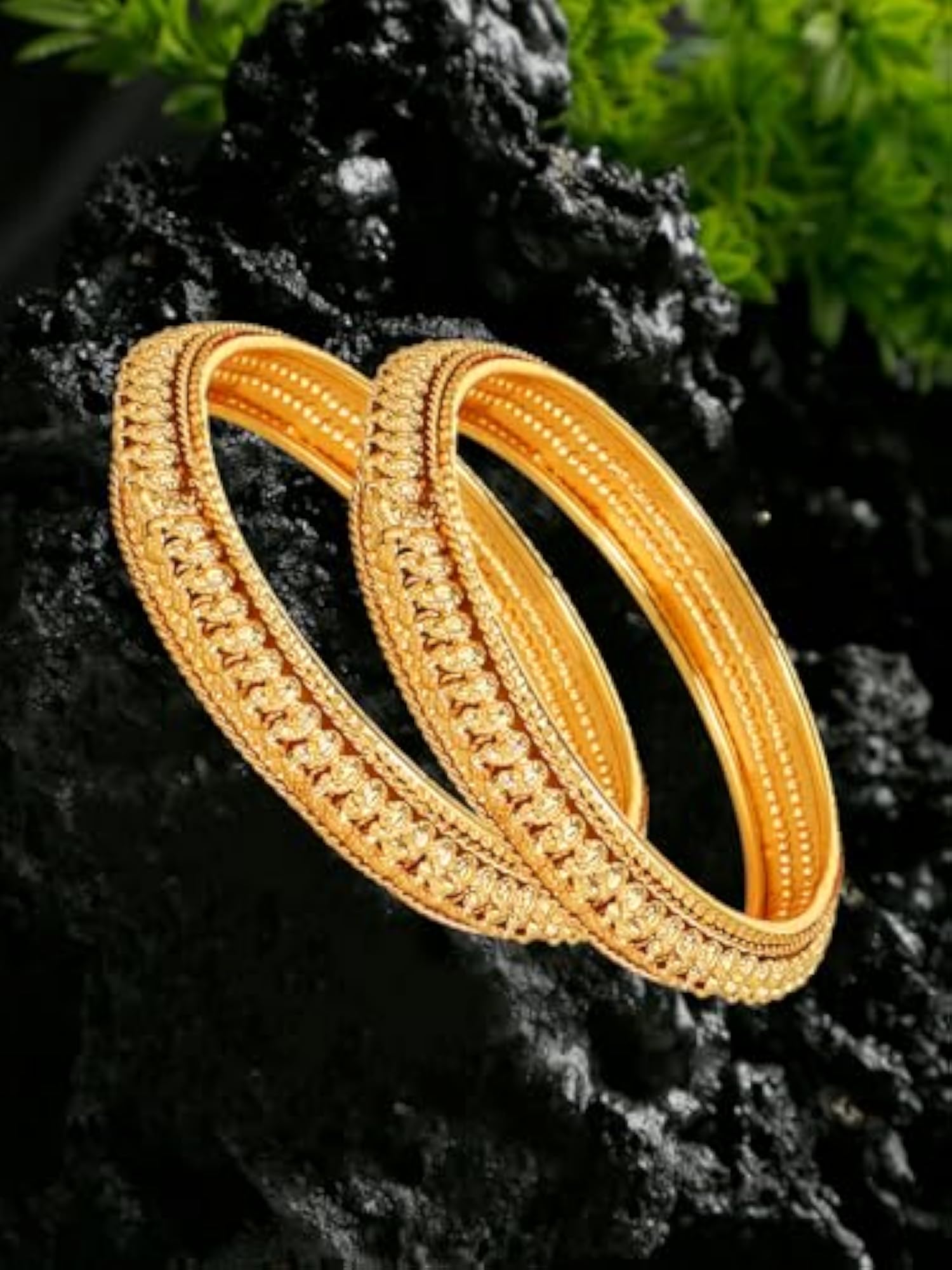 Gold Plated Bangles Jewellery For Women (2.4)
