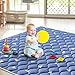 Premium Foam Baby Play Mat for Floor, 50x50 Playpen Mat, Thicken One-Piece Crawling Mat, Non-Slip Cushioned Baby Playmats for Infants, Babies, Toddlers, Play & Tummy Time