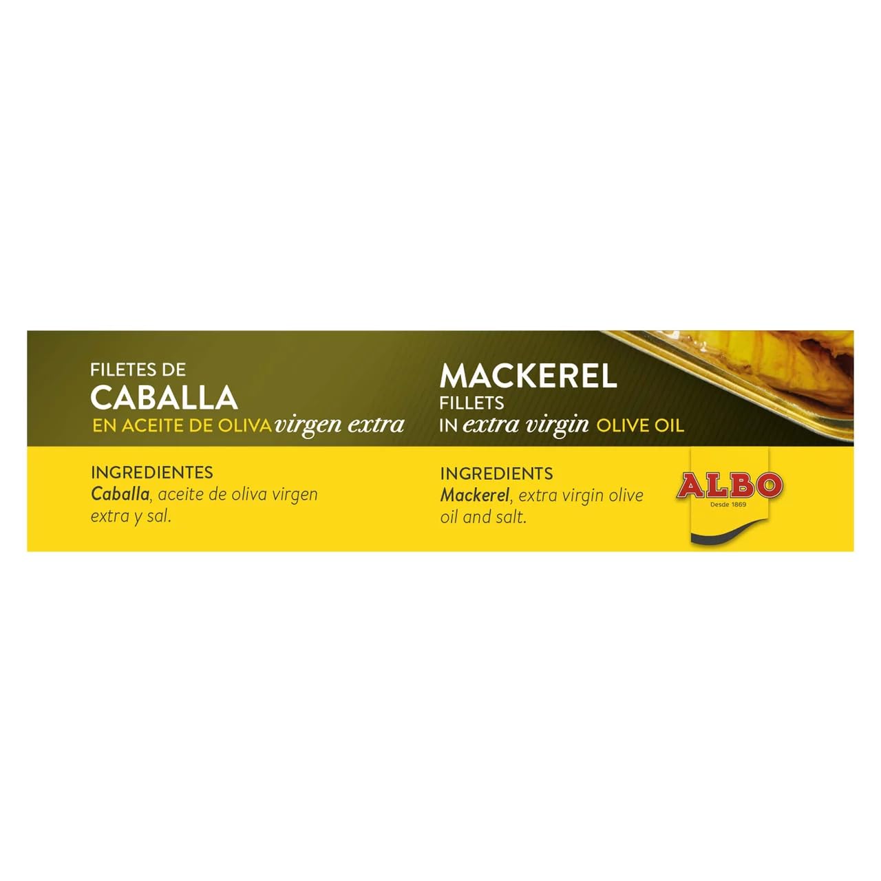 ALBO Südmakrele in nativem Olivenöl extra, Filets, Dose 85 g. 9er-Pack