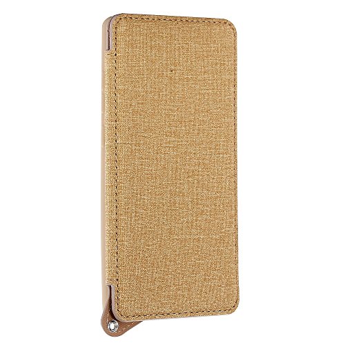 Gozing Etui Portefeuille Galaxy Note 8, Etui Portefeuille Pliable Folio Etui de Protection pour Galaxy Note 8 2017, avec 3 Fentes pour Carte Et Béquille - Or