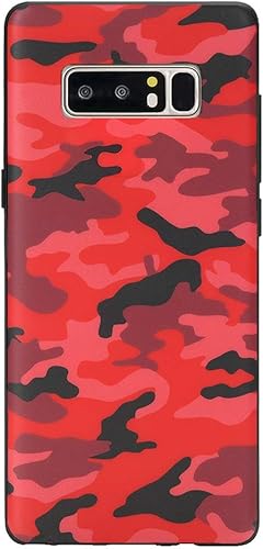 Velvet Caviar Compatible con Samsung Galaxy Note 8 Case Camo - Fundas protectoras geniales para teléfonos para hombres y niñas (camuflaje rojo)