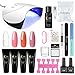 Produktbild Saint-Acior Nagelverlängerung Gel uv Nagellack Set für Studio schnell Extension Nagelgel Starterset Aufbau Gel Quick Building Polish+36W Nagellampe+50pcs Nagelspitzen+Werkzeug Set