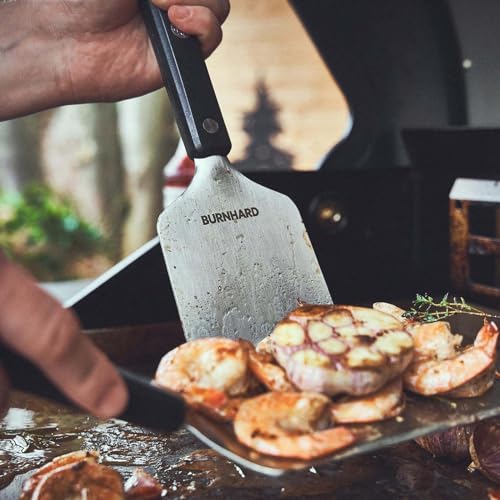 BURNHARD® Grillspachtel und Grillschaber, Set 2-TLG. mit Burgerwender – Ansicht 6