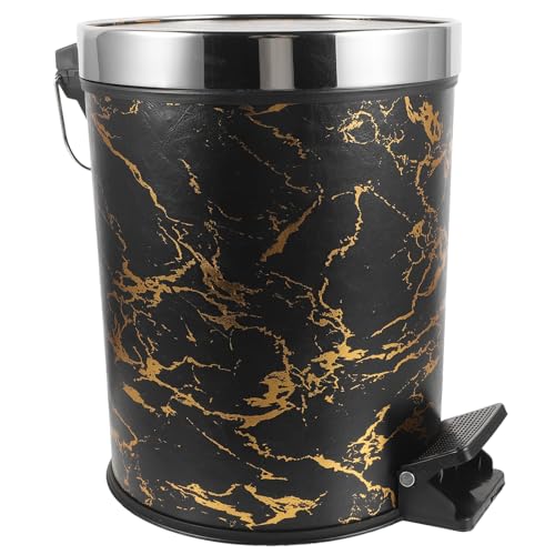 Bote de basura plástico con tapa 8L Zerodeko negro