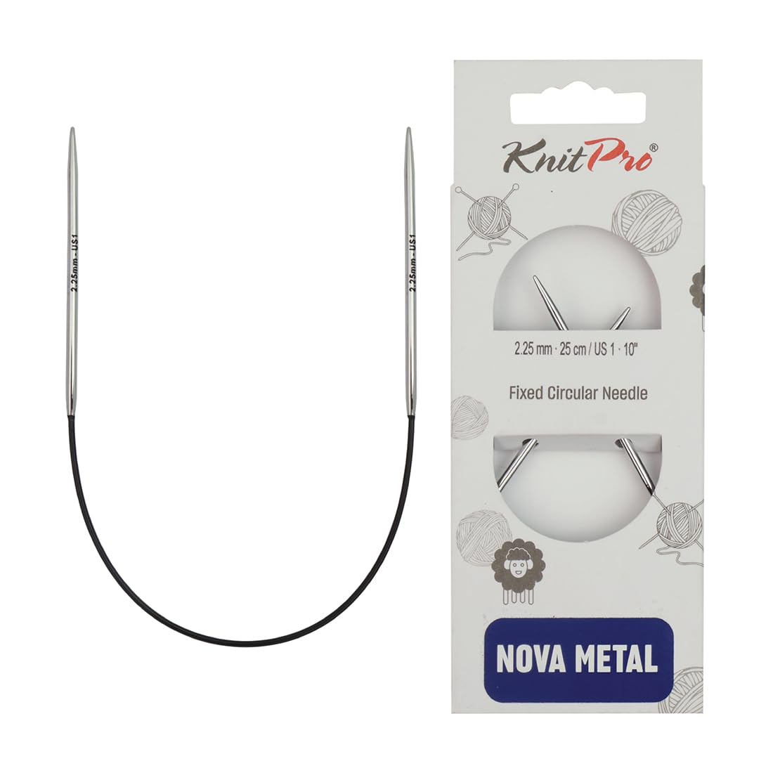 KnitPro Nova Fixed Circular Needles 10" (25cm) | 2.25mm