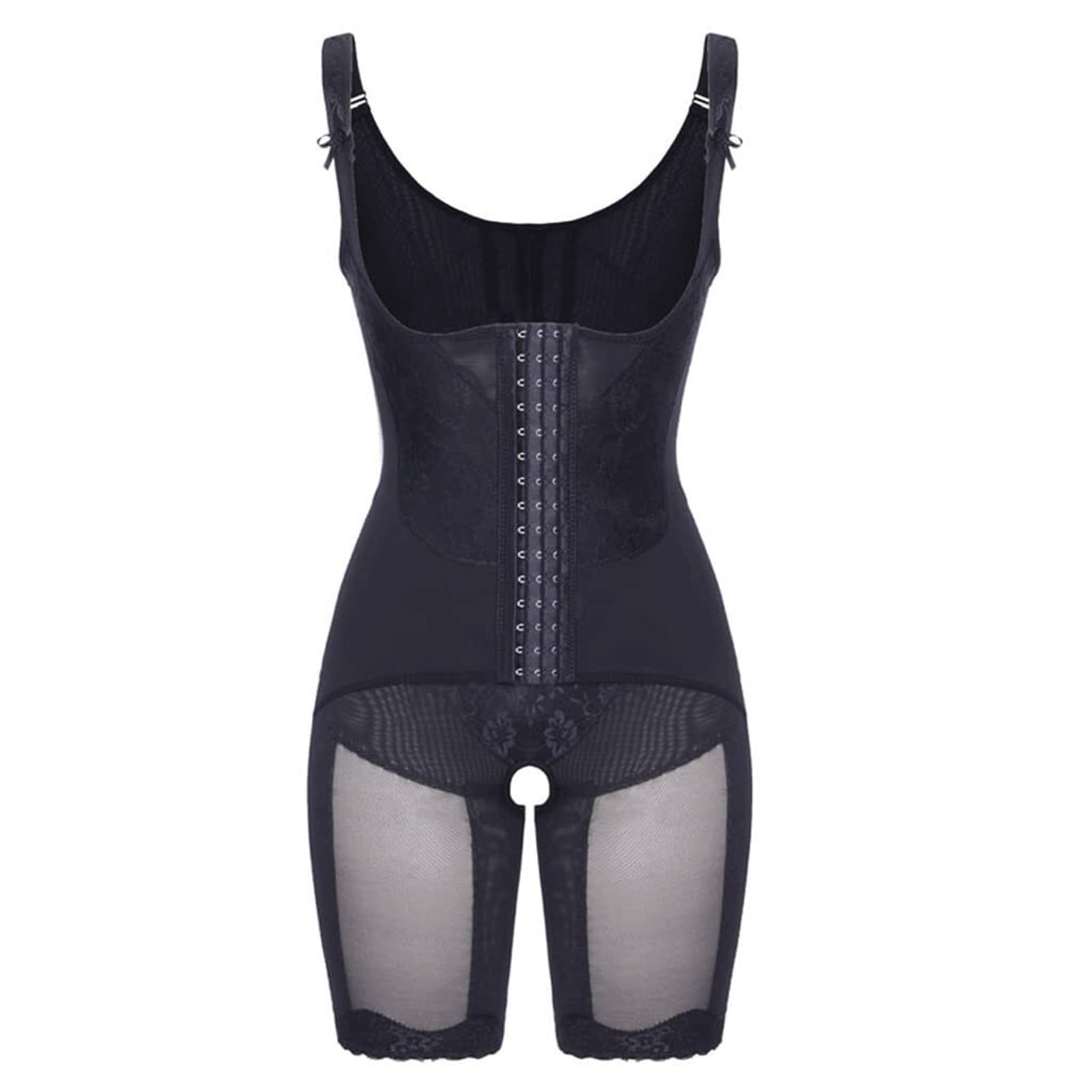 Rieort High-Waisted Shapewear Full Body Shaper for Women Trainer Slimming Girdle Tummy Control Underwear Enhancer Bodysuit Butt Panties(Nero,M)