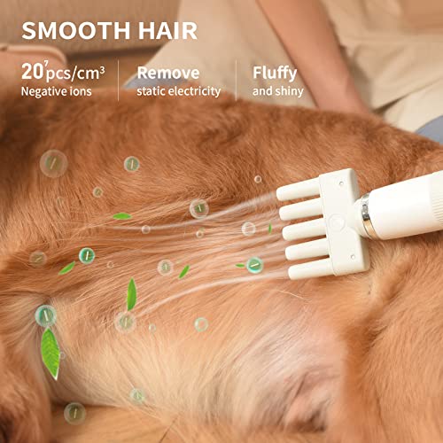 uahpet Dog Hair Dryer, Portable Handheld Pet Dryer Grooming Dog Dryer