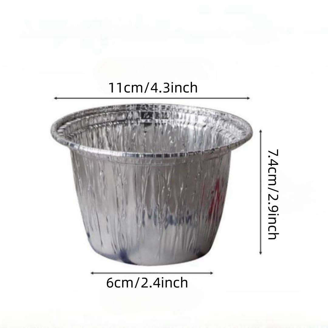 30 Stück Alu-Einwegschalen Rund - Backen, Grillen & Einfrieren