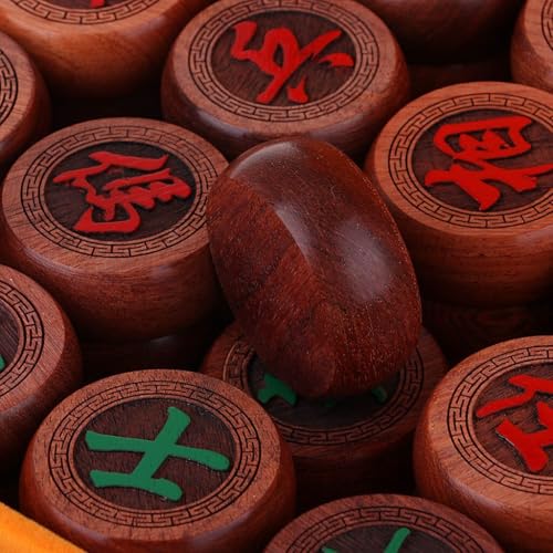 Jeu d'échecs chinois avec étui PU pour éviter de perdre les pions - 3