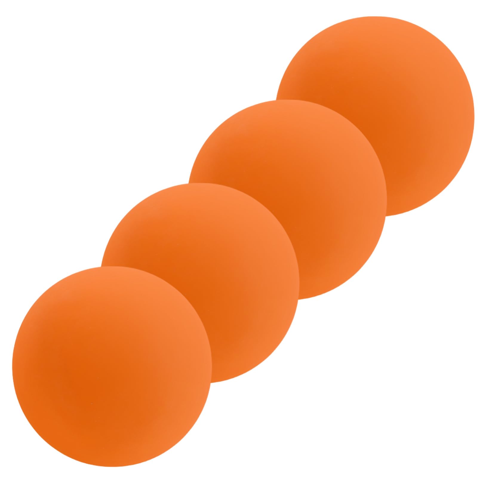 Gogogmee 4 Pcs High Elasticity Squash Training Balls Bouncy Reaction Balls for Adults for Coordination and Speed Improvement for Practice and Competition Orange