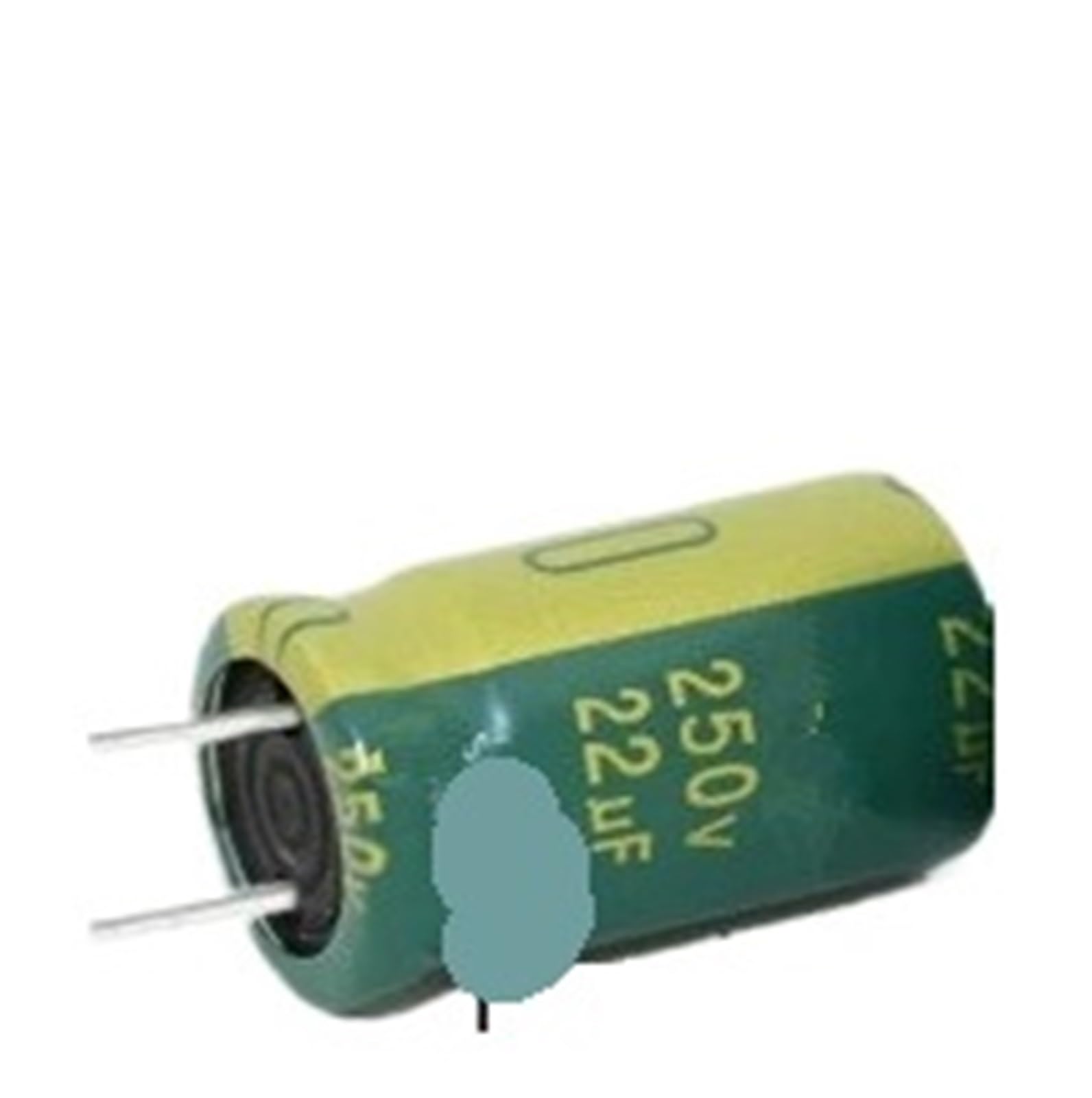Condensador electrolítico 22 UF 250 V de 10x17mm contra subidas de tensión en fuentes de corriente
