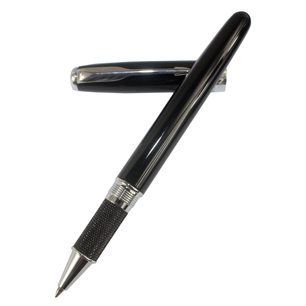 Gullor 601 Rollerball Pen – Schwarzes Marmor-Design, Metallgehäuse