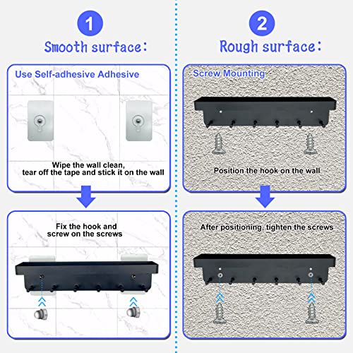 JFYU Portachiavi con ripiano, porta chiavi moderno...