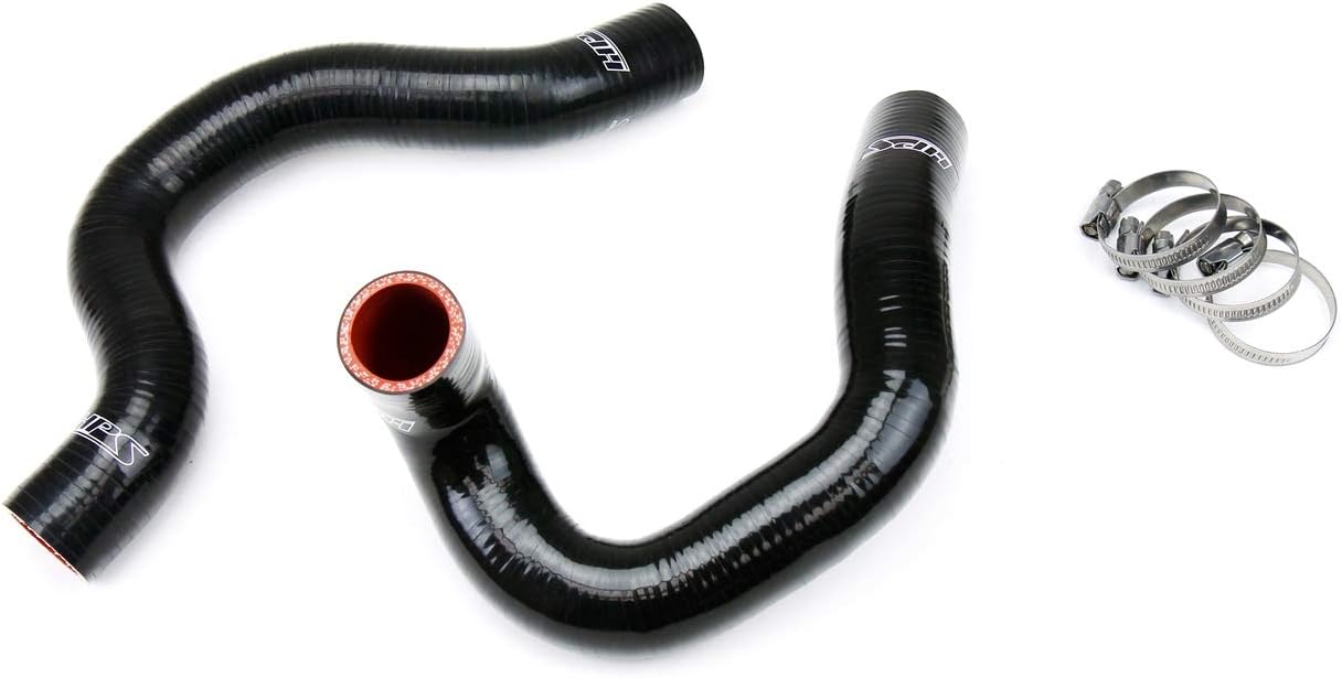 HPS 57-1056-BLK Black Silicone Radiator Coolant Hose Kit