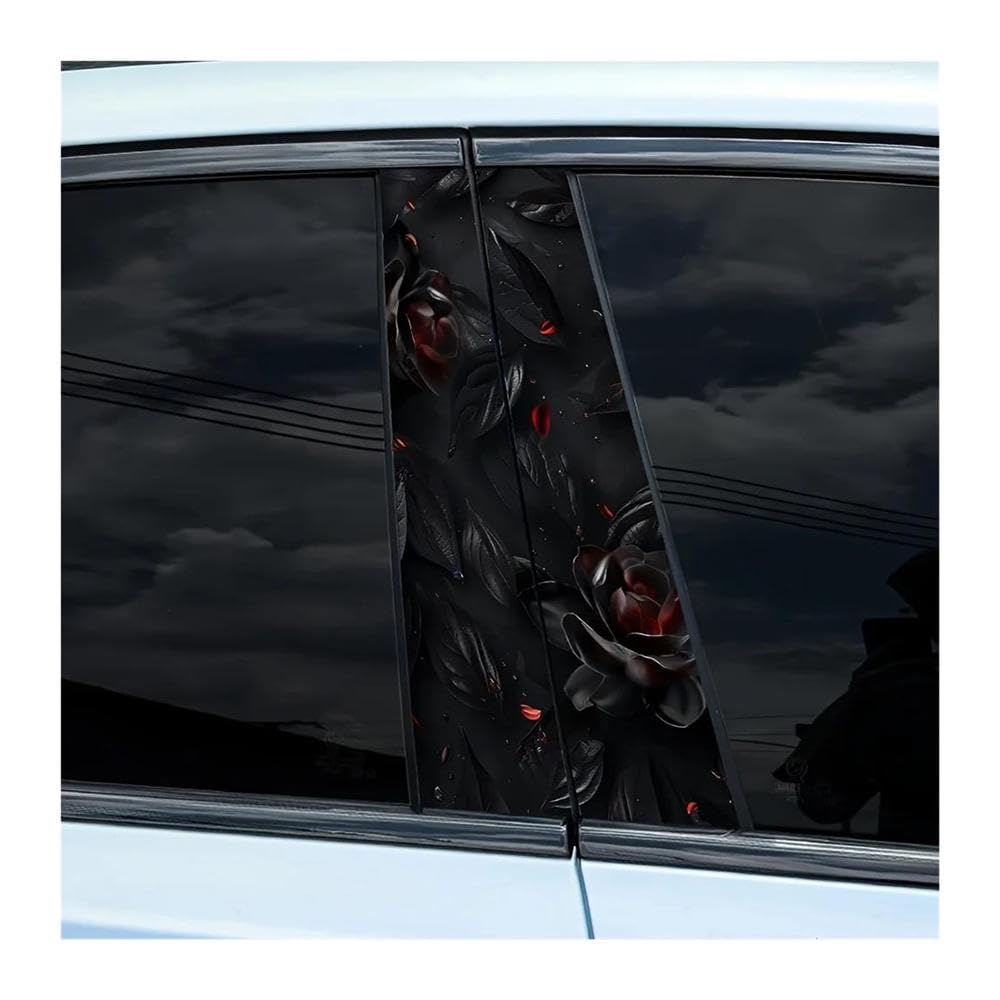 Autocollant montant central voiture rose film vinyle protection étanche portière