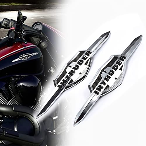FEMEIN Motorrad-Aufkleber Für Suzuki Intruder VL400 VL800 LC1500 Volusia Gastank-Emblem-Abzeichen Chrom-Kraftstofftank-Aufkleber