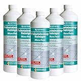 HOTREGA Feinsteinzeug Reiniger Micro Floor 1l - intensive Reinigung und Pflege für Feinsteinzeugfliesen, Mengen:5