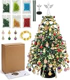 DIY Beaded Christmas Tree Kit with Lights | Crystal Bead Craft for Adults